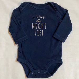Carter’s “Night Life” onesie 3 months